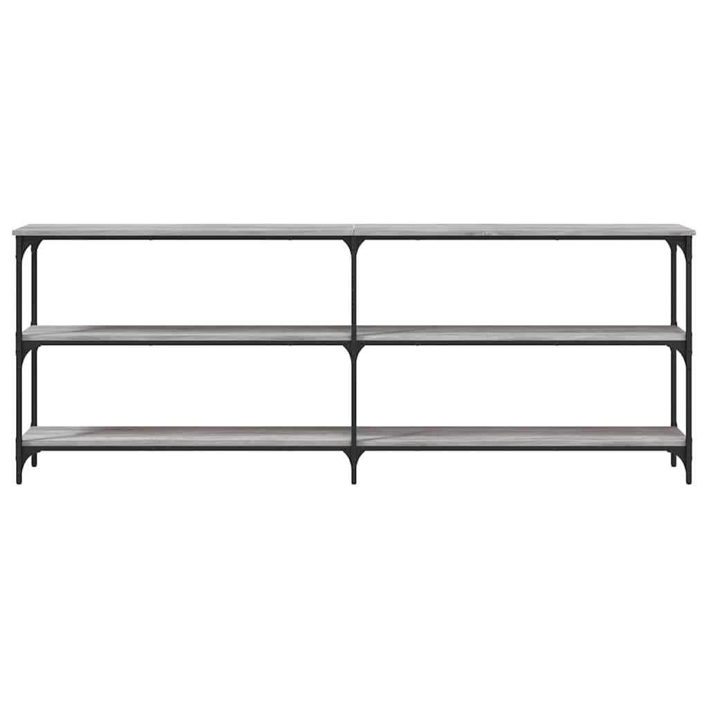 Console Table Grey Sonoma 200x29x75 cm Engineered Wood